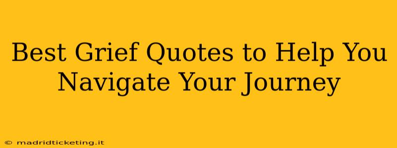 Best Grief Quotes to Help You Navigate Your Journey