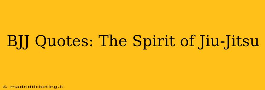 BJJ Quotes: The Spirit of Jiu-Jitsu