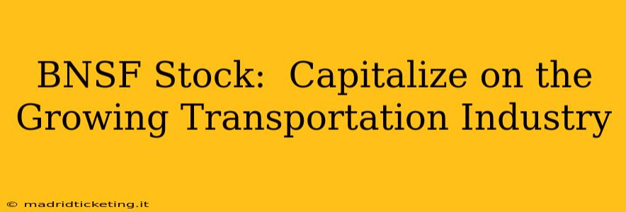 BNSF Stock:  Capitalize on the Growing Transportation Industry