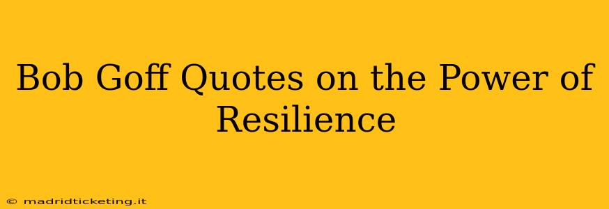 Bob Goff Quotes on the Power of Resilience
