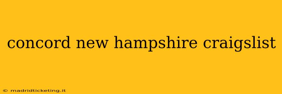concord new hampshire craigslist