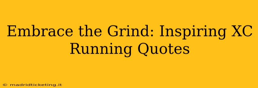 Embrace the Grind: Inspiring XC Running Quotes