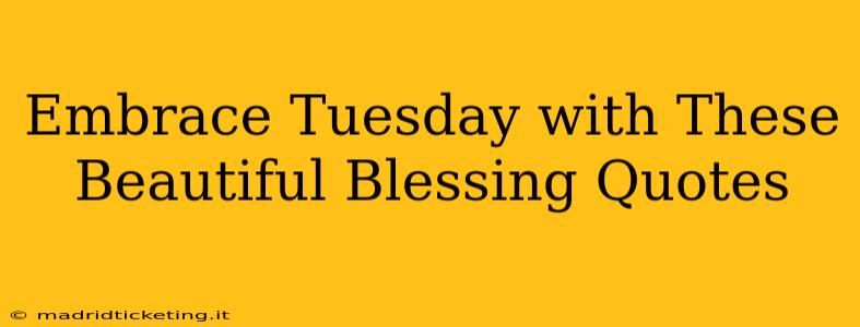 Embrace Tuesday with These Beautiful Blessing Quotes