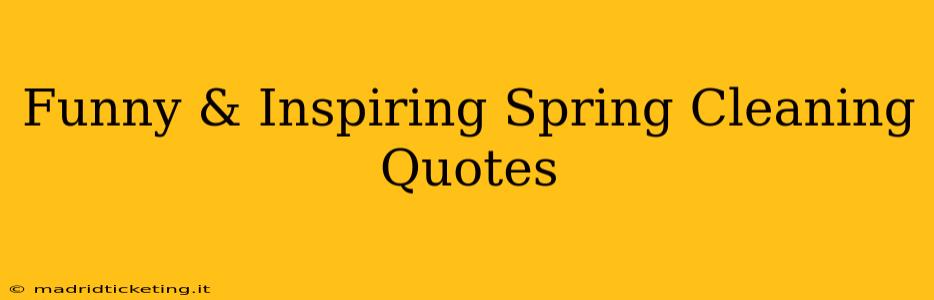 Funny & Inspiring Spring Cleaning Quotes