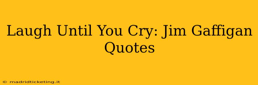 Laugh Until You Cry: Jim Gaffigan Quotes