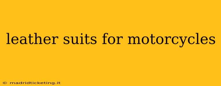 leather suits for motorcycles