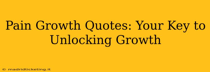 Pain Growth Quotes: Your Key to Unlocking Growth
