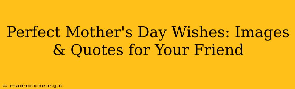 Perfect Mother's Day Wishes: Images & Quotes for Your Friend
