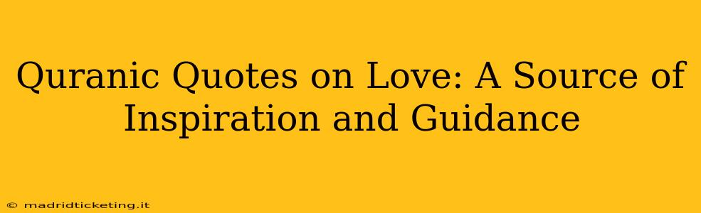Quranic Quotes on Love: A Source of Inspiration and Guidance