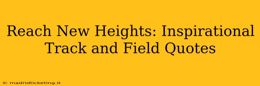 Reach New Heights: Inspirational Track and Field Quotes