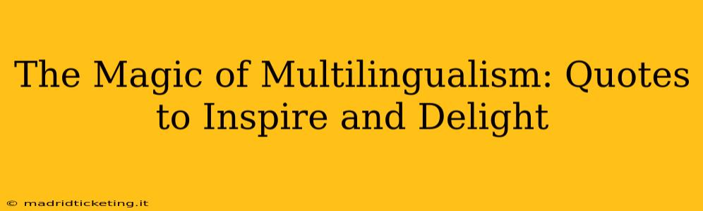 The Magic of Multilingualism: Quotes to Inspire and Delight
