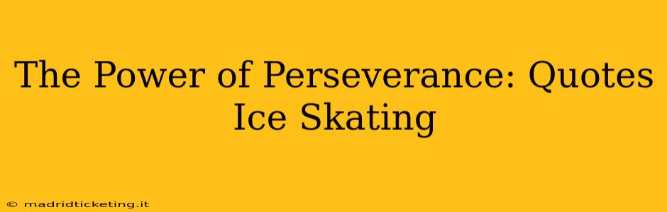 The Power of Perseverance: Quotes Ice Skating